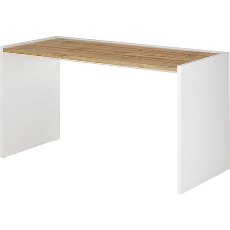 Schreibtisch, weiß mit Eiche, CRISP-61 (1/5)