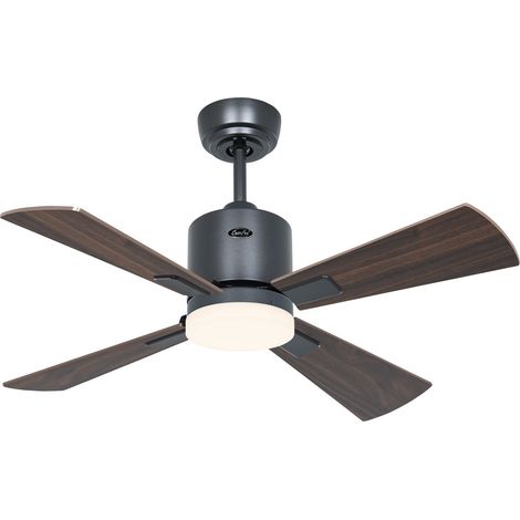 Ventilador de techo ECO NEO III 92 gris basalto - nogal/cerezo WiFi con luz (1/2)
