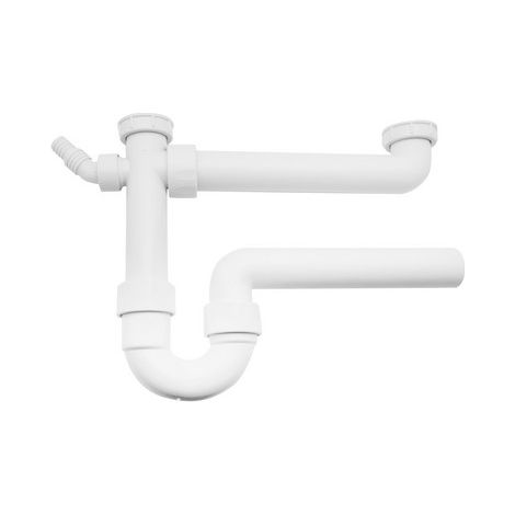Sifone Scarico per Lavello a Due Bacinelle Geberit 11 x 2 11 x 4 Ø 40