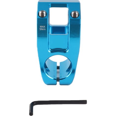 Potence de vélo LUNJE 31,8 x 45 mm, potence courte pour guidon, en alliage d'aluminium usiné CNC, ultralégère, pour vélo de route et VTT, bleue (1/5)