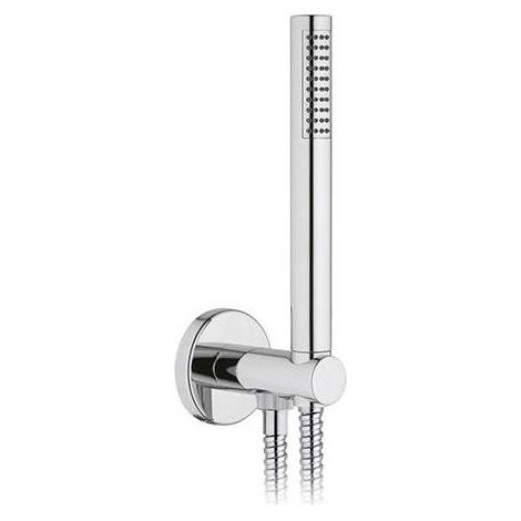 SET DOCCIA TONDA PRESA ACQUA FLEX E DOCCETTA Misura: Cromo