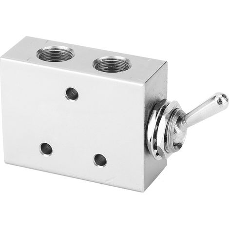 Kippschalterventil, 2-Positionen, 5-Wege, mechanisch-pneumatischer Drehknopfschalter, G1/8 Zoll, 1,5–8 kgf/cm² (1/5)