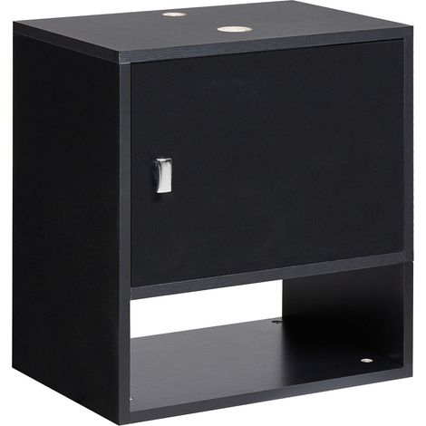Wandmontierter Waschtischunterschrank LIMERIA 45 cm Schwarz