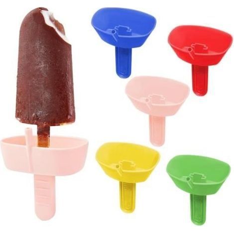 Eisform am Stiel – 5-teilig – ABS – Tropffest – Mit integriertem Strohhalm (1/4)