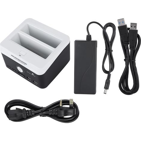 Station d'accueil externe USB 3.0 pour disque dur 2.5''/3.5" IDE/SATA I/II/III, boîtier HDD SATA, alimentation UK 110-240V (1/5)