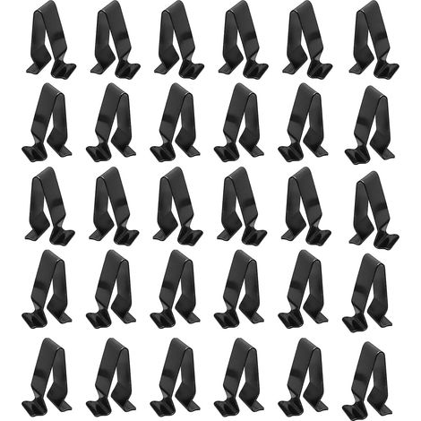 Paquete de 30 clips metálicos para embellecedores interiores de coche, fijaciones para el maletero, compatibles con VW, Seat, Skoda, embellecedores de puertas y salpicadero. (1/5)