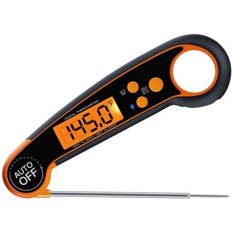 Thermomètre à viande LED rechargeable - Thermomètre alimentaire numérique de cuisine à lecture instantanée pour la cuisine (1/5)