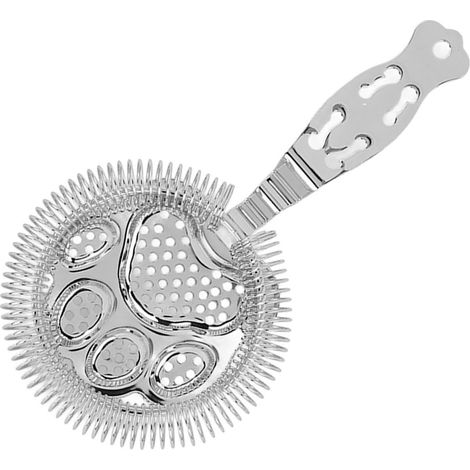 Passoire à cocktails en acier inoxydable 304, accessoire de bar idéal pour les bars et restaurants, couleur argent. (1/5)