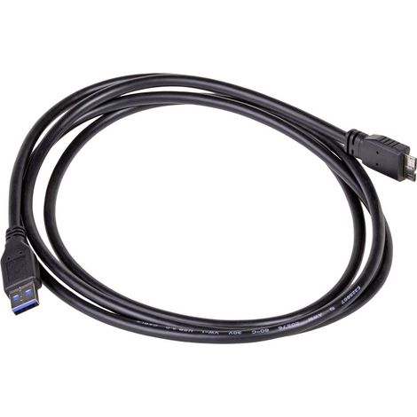 Akyga Cavo USB Spina USB-A, Spina USB-Micro-B 3.0 1.80 m Nero AK-USB-13 (1/2)
