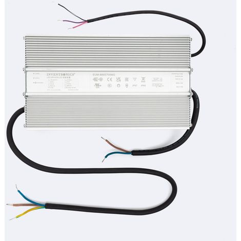 Driver Regulable 0-10V INVENTRONICS 880W 63-180V DC 4.9-7 A EUM-0880S700MG 880 W (1/3)