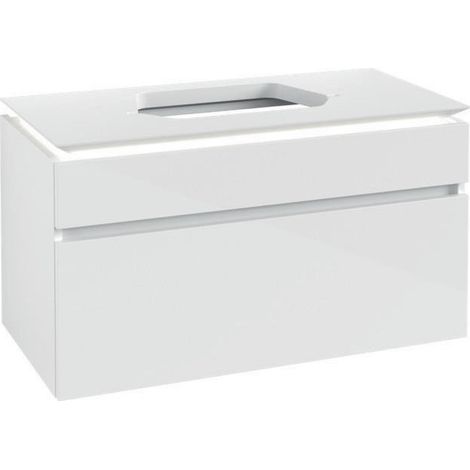 VB WTUS Legato B756 1000x550x500mm avec cloche. 2 Ausz. WT m.tig Blanc brillant (1/4)