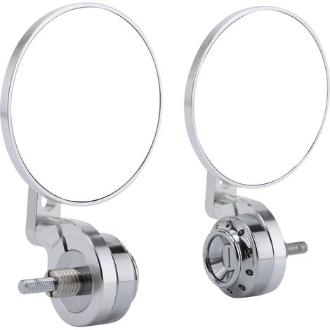 GOOFIT Motorrad-Rückspiegel-/Seitenspiegel-Modifikation, kompatibel mit BMW silbernen Schraubenlöchern 6 mm und 8 mm. (1/4)