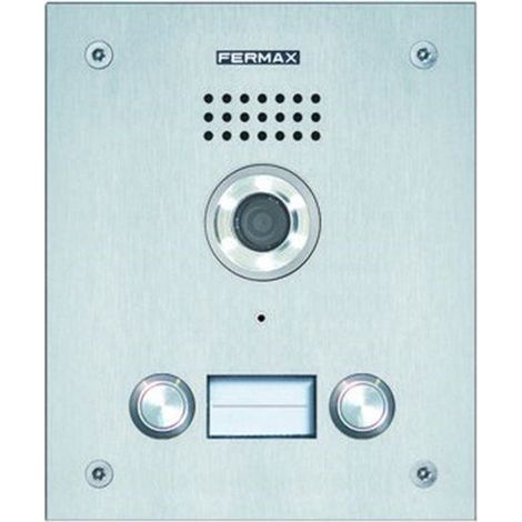 FERMAX 44348  Placa MARINE ST1 CP201 DUOX PLUS en aluminio anodizado para viviendas, apertura de la puerta, llamada a conserje