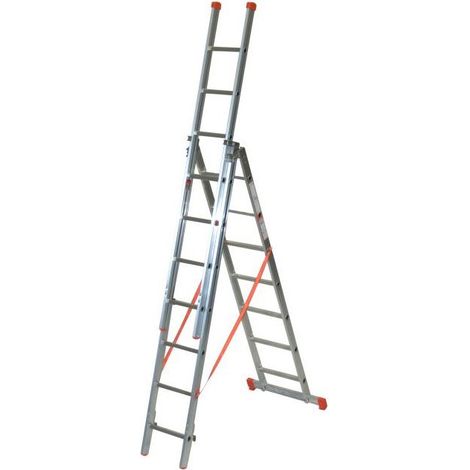 Facal Mehrzweckleiter 3-teilig GENIA S300 3x7 Sprossen