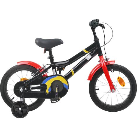 Teenpull – Kinderfahrrad 12 Zoll für 2-4 Jahre alt Schwarz Rot (1/5)