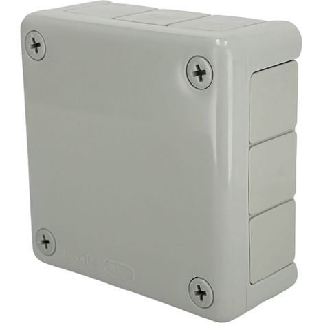 Boîte de dérivation en saillie 98x98x42mm IP55 12 passe-fils en caoutchouc gris VP-41 EDO Technic (1/5)