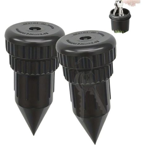 Lot de 2 cachettes à clés pour l'extérieur, coffre-fort caché pour jardin et terrasse, cachette secrète étanche et résistante aux intempéries pour clés, argent ou petits objets (1/5)