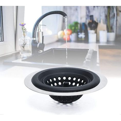 Crépine de douche, lot de 4 crépines d'évacuation, bouchons d'évier de cuisine (1/5)