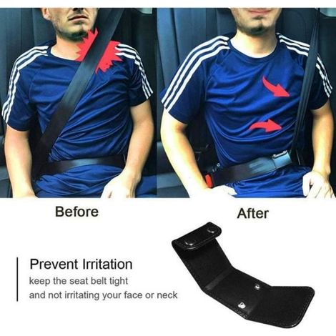 2 Pcs Ajusteur De Ceinture De Sécurité, Ceinture De Sécurité De Véhicule Universel Confort Positionneur De Serrage Clip Verrouille (1/4)