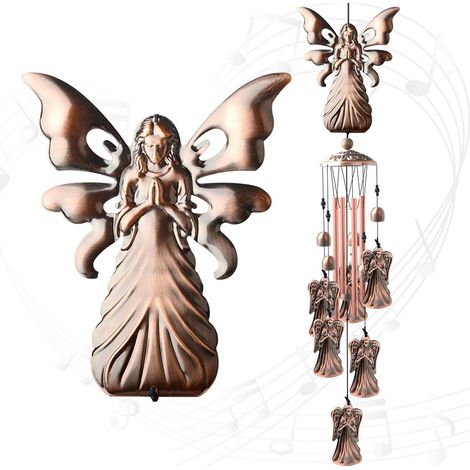 Carillon éolien papillon ShangTianFeng, décoration de jardin, cadeau de mariage, cadeau d'anniversaire pour la meilleure maman, cadeau romantique en métal pour une pendaison de crémaillère, carillon é (1/5)