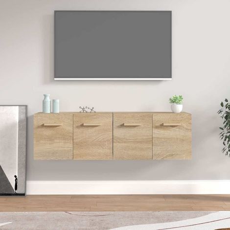 vidaXL Wall Cabinets 2 pcs Sonoma Oak 60x36,5x35 cm Engineered Wood (1/5)
