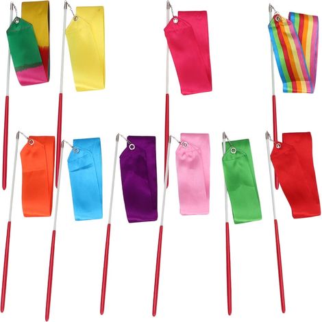 Ruban De Danse - Satin 200 X 4 5 Cm - Pour Gymnastique Rythmique Danse Artistique - 10 Pièces (1/5)