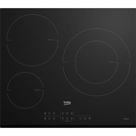 piano cottura a induzione 60 cm 3 fuochi 7200 w nero - HII63200MTB - beko (1/5)