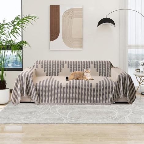 Housses de Canapé Douces et Durables en Chenille Réversible Housses Canapé Modernes Protege Universelle pour Meubles pour Canapé 1 2 3 4 Places Causeuse Canapés Futon d'angle en L (1/5)