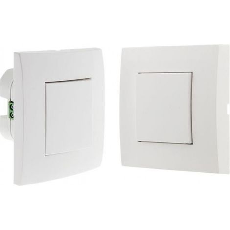 Interrupteur Va-et-vient Sans Fil - Compatible Installation Électrique Existante - Pour Luminaire Simple - Ensemble Émetteur + Récepteur (1/4)