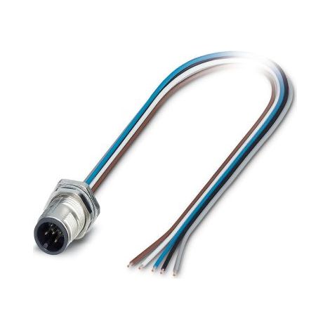 Câble d'actionneur Phoenix Contact 5 conducteurs , M12 Mâle pré-câblé, 500mm ( Prix pour 1 )