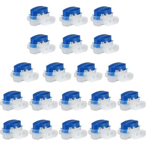 Lot de 20 Connecteurs de Câble Étanches Gel ABS Raccord Fil 0,5-1,5mm² pour Tondeuse Robot et Jardin (1/5)