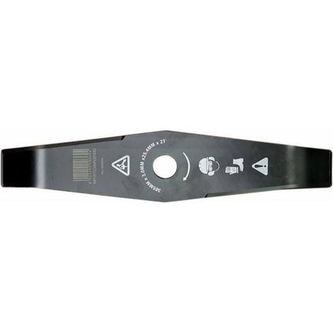 Lem Select – Lame débroussailleuse 2 dents courbées 250 mm – Épaisseur 3 mm – Acier nickel pour débroussaillage intensif – Alésage 25,4 mm