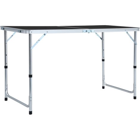 Campingtisch Klappbar Grau Aluminium 120x60 cm