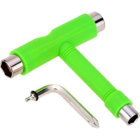 Herramienta 5 en 1 para monopatines y longboards: llave inglesa portátil con mango en T. (1/5)