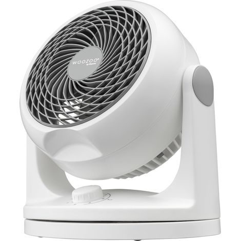 Iris Ohyama, Ventilateur de table silencieux, puissant & portable, 23m², PCF-HD18, Blanc