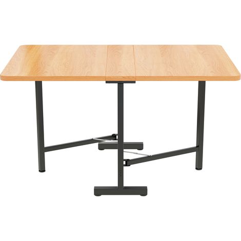 Tavolo da pranzo allungabile 120 x 80 cm in MDF, pieghevole, stile moderno minimalista (1/5)