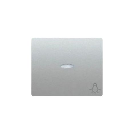 Tecla pulsador bombilla luminoso ALUMINIO MERCURIO BJC IRIS 18717-MAL (1/2)