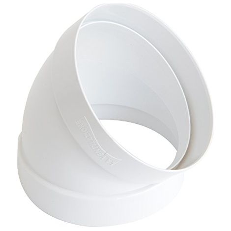 La Ventilazione CCR10045B Curva 45° F/F in ABS per Aerazione Canalizzata, diametro 100 mm