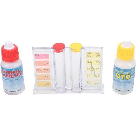 Boîte de test de qualité de l'eau de la piscine et de pH Boîte de test pratique (1/4)