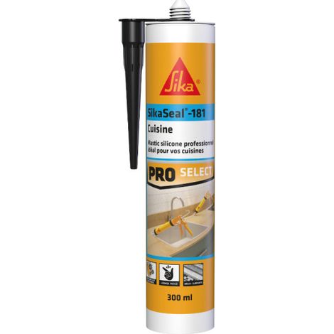 Silikonkitt SIKA Sikaseal-181 Küche - Schwarz - 300ml