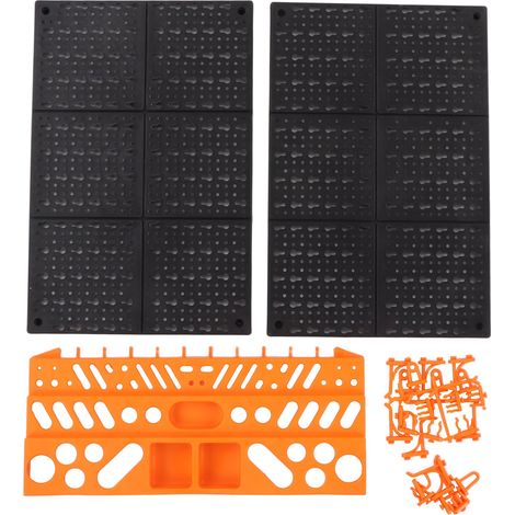 Panneau mural perforé ABS multifonction capacité 15 kg système de rangement d'outils pour pièces (1/5)