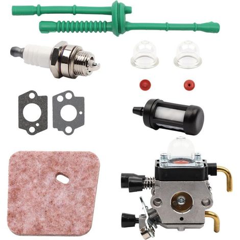 Kit carburateur pour STIHL FS55 FS55R FS55RC FS38 KM55 HL45 KM55R filtre à air kit pilote carburant kit bougie (1/4)
