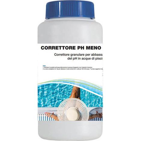 Correttore pH Meno Granulare da 1,5 KG - Acqua per piscina - Senza Traccia di Residui Calcarei, Effetto Tampone (1/5)