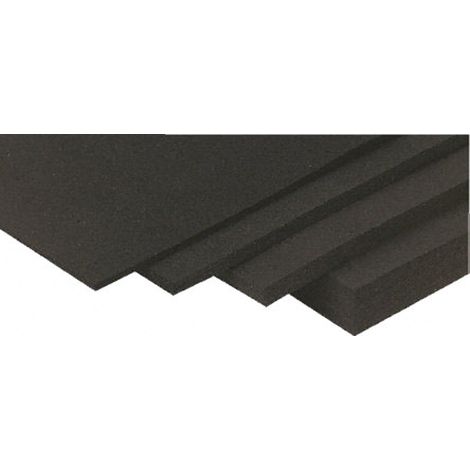 Plaque caoutchouc EPDM noire, 1.2m x 600mm x 1.5mm ( Prix pour 1 )