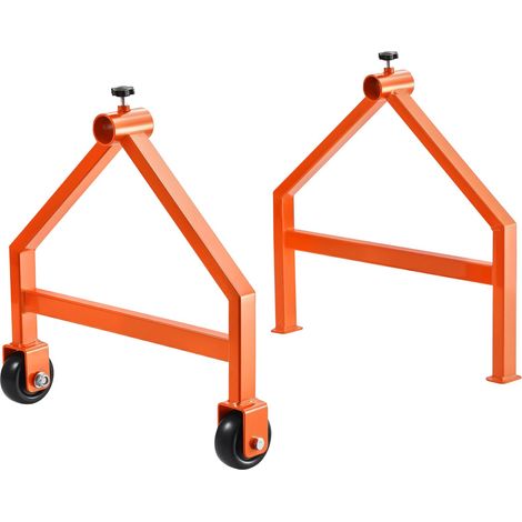 Support de Bobines de Fil, Capacité de Charge 100 kg, Support de Câbles Portable Mobile avec Roulettes, pour Rangement de Bobines 76 cm de Diamètre Max dans Diverses Conditions, Tube Non Inclus (1/5)