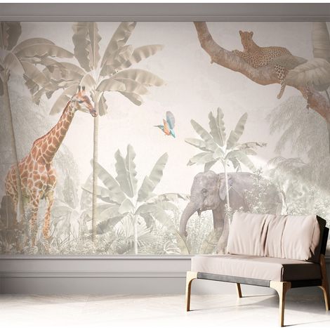 Carta da parati autoadesiva - fotomurale - decorazione parete - murale - adesivo da muro - Oasi tropicale 312x219 cm (1/5)