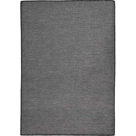 Tapis extérieur à tissage plat Terrasse Salon Cuisine - Tapis de jardin 160x230 cm Gris BV454877 - BonneVie (1/5)