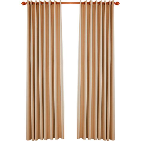 Rideaux occultants à œillets pour chambre à coucher, rideaux isolants pour salon, ensemble de 2 panneaux (5383 po) (1/5)