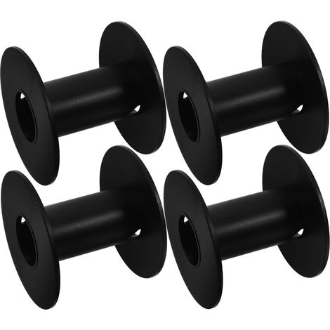 Empty Plastic Spools Pack of 4 Compact Cable Spools for Cord and Wire with Easy Handling for Winding and Storage in the Home (1/5)