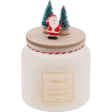 Candela profumata con coperchio decorato 330g assortiti - Feeric lights & christmas